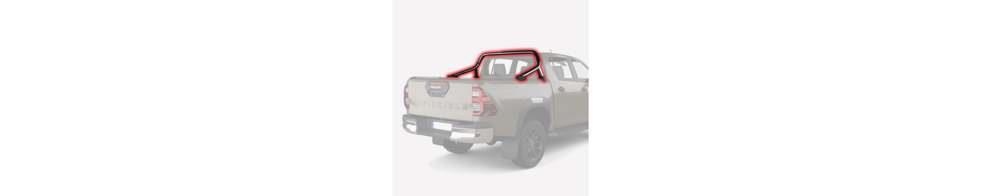 Hilux Revo 2016+ with OEM Roll bar